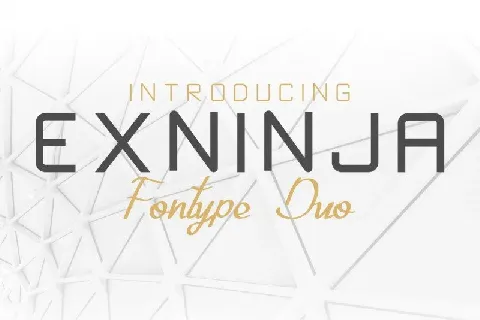 Exninja Duo font