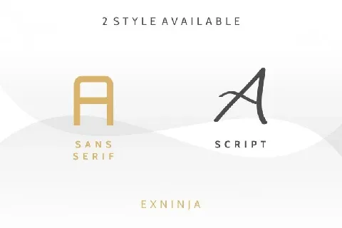 Exninja Duo font