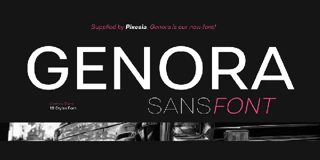 Genora Sans font