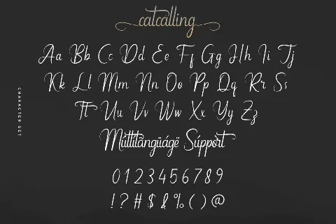 Catcalling Demo font