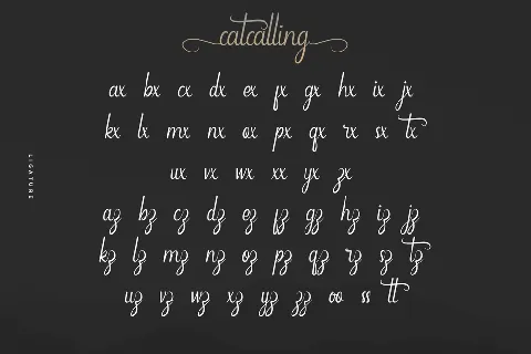 Catcalling Demo font