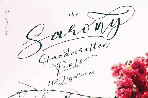 Sarony font