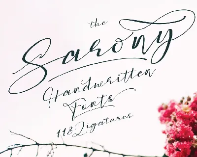 Sarony font