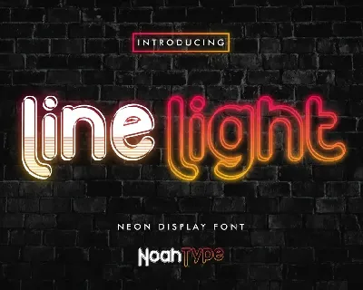 Line Light font