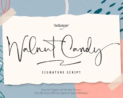 Walnut Candy font