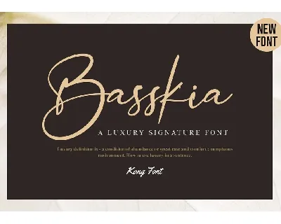 Basskia font