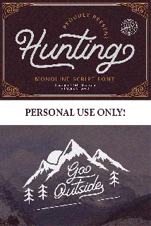 Hunting font
