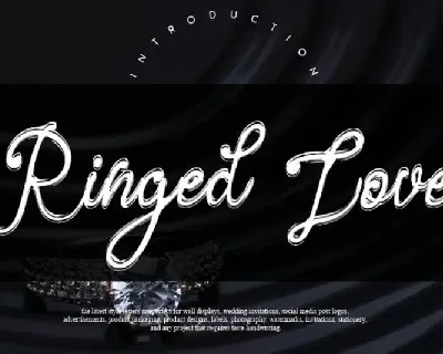 Ringed Love Handwritten font