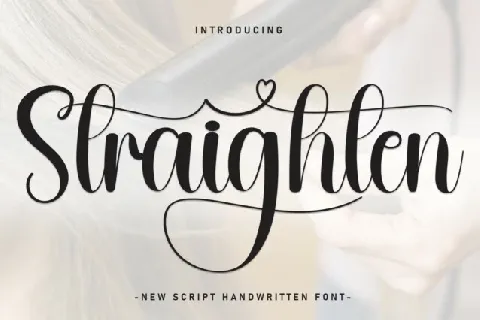 Straighten Script font