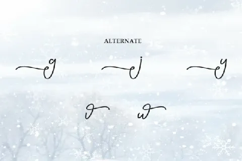 Snowing Script font