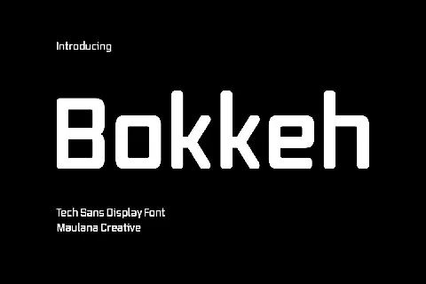 Bokkeh font