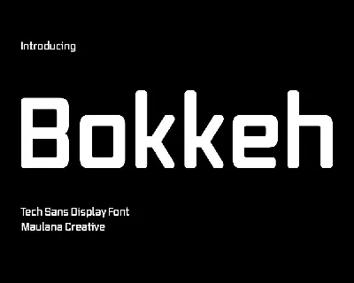 Bokkeh font