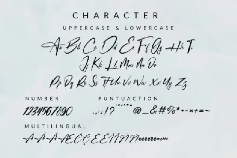 Bellagia Signature font