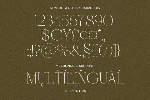 NT Epika font