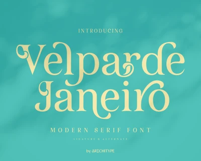 Velparde Janeiro font