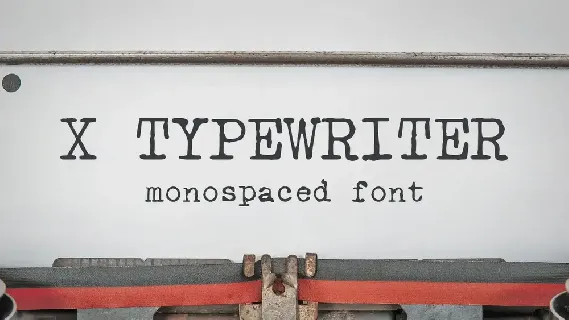 X Typewriter font