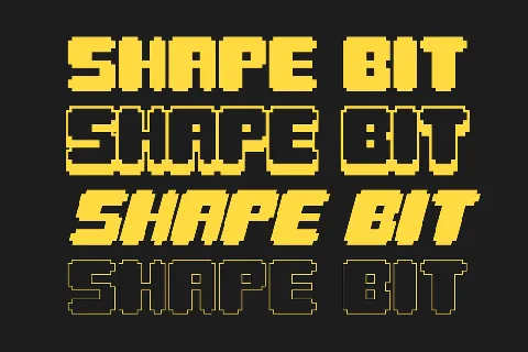 Shape Bit font