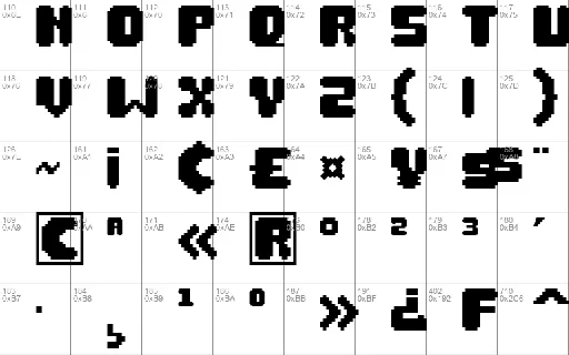 Shape Bit font