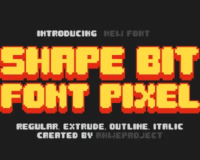 Shape Bit font
