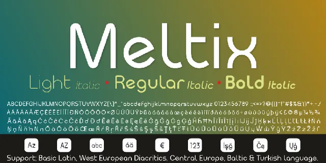 Meltix font