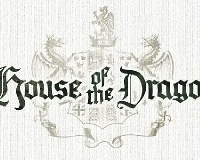 House Of The Dragon font