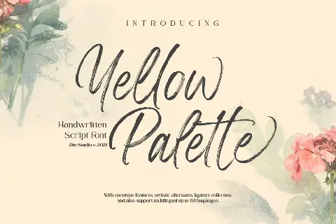 Yellow Palette font