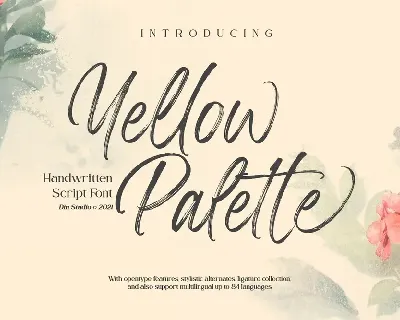 Yellow Palette font