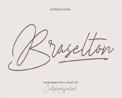 Braselton font