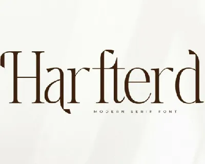 Harfterd font