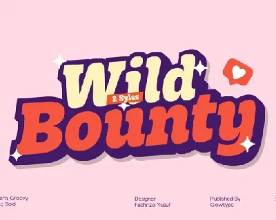 Wild Bounty font