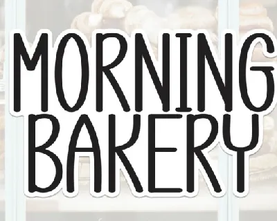 Morning Bakery Display font