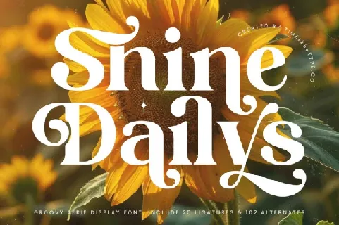 Shine Dailys font