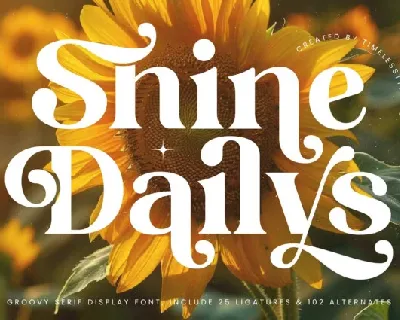 Shine Dailys font