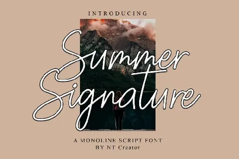 Summer Signature font