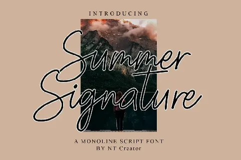 Summer Signature font