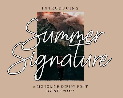 Summer Signature font