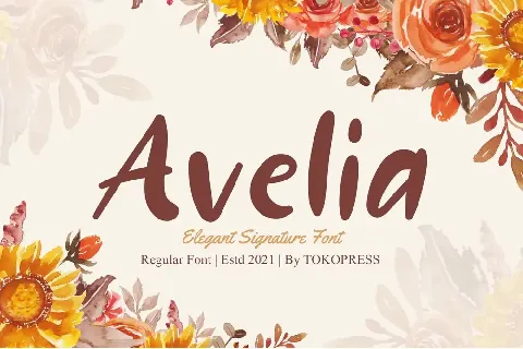 Avelia font