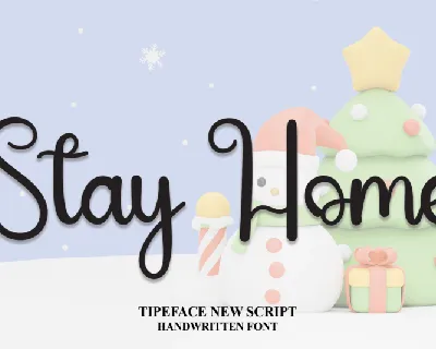 Stay Home Typeface font