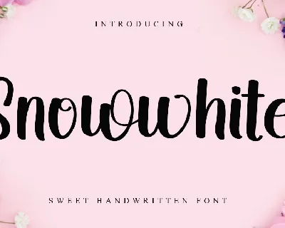 Snowwhite font