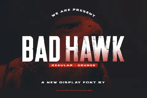 Bad Hawk font