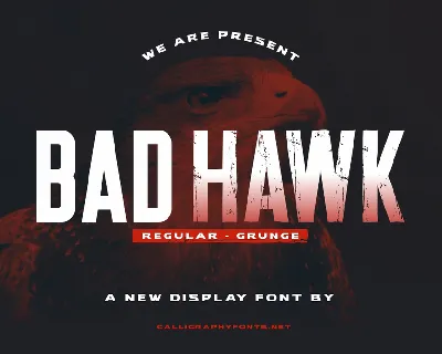 Bad Hawk font