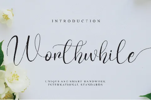 Worthwhile Calligraphy font