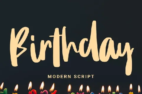 Birthday Script Typeface font