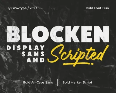 Blocken Duo font