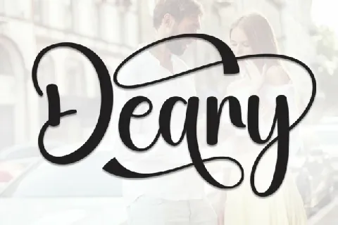 Deary Calligraphy font