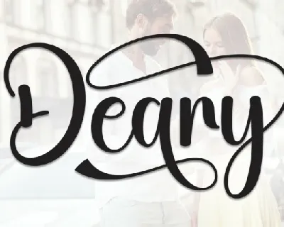 Deary Calligraphy font