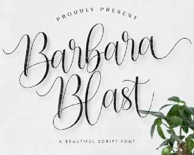 Barbara Blast Handwritten font