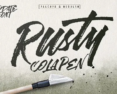Rusty Cola Pen font
