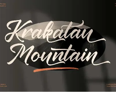 Krakatau Mountain font