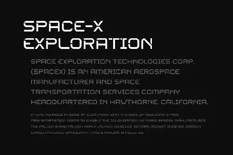 SPACE EXPLORER font